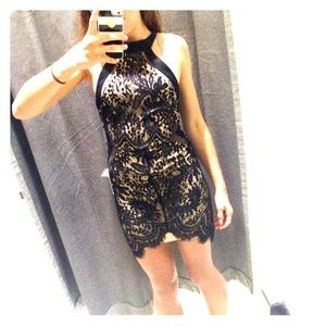 Black lace dress